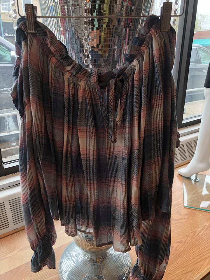 Plaid Top in Sale