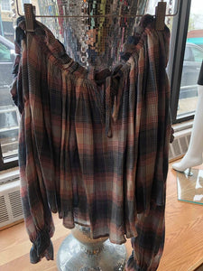 Plaid Top in Sale